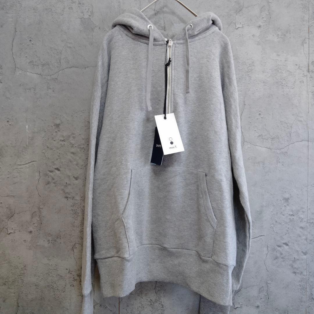 新品　シップス　モクティ　スウェット　パーカー　プルオーバー　ハーフジップ