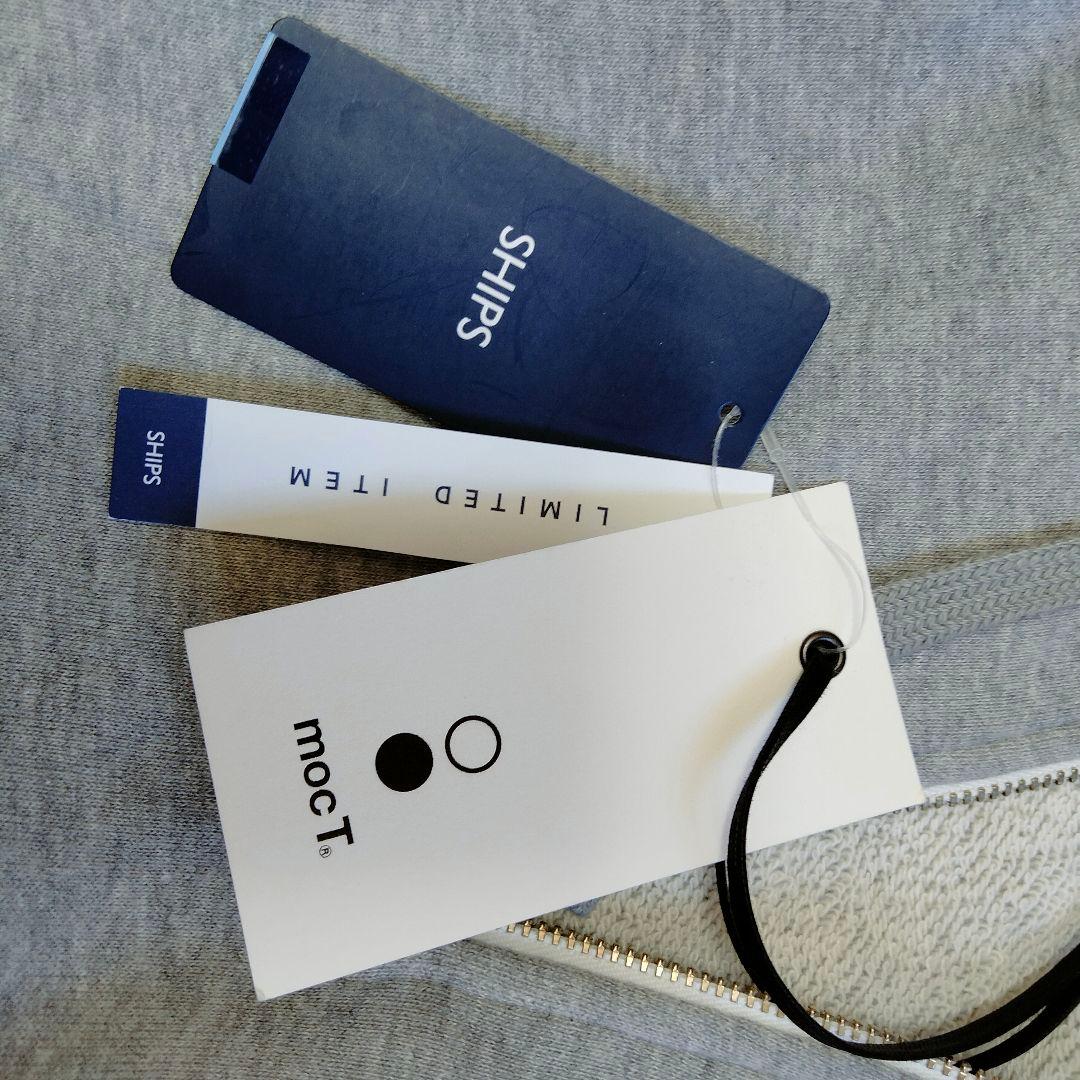 新品　シップス　モクティ　スウェット　パーカー　プルオーバー　ハーフジップ