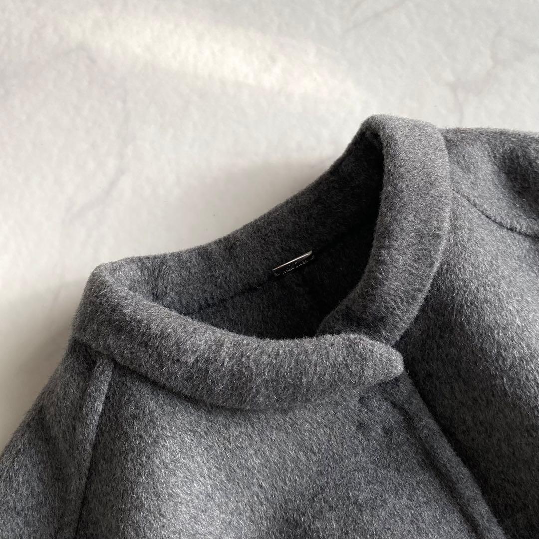 Mila Owen ウール混 スタンドカラーリバーケープコート 蛯原友里さん着用