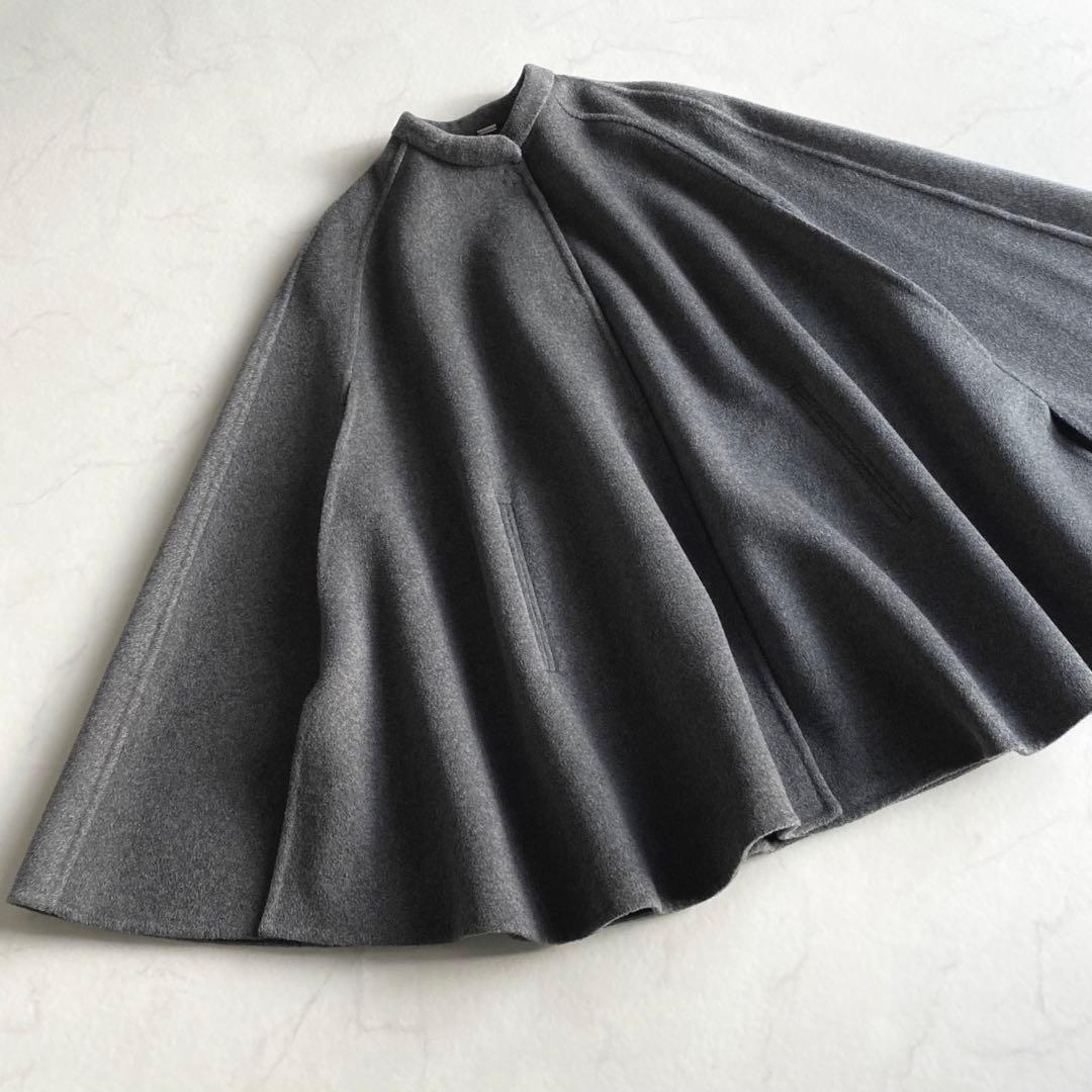 Mila Owen ウール混 スタンドカラーリバーケープコート 蛯原友里さん着用