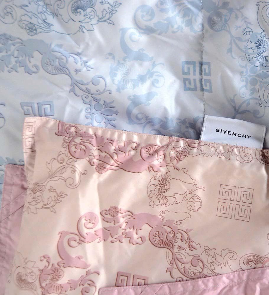 ジバンシー 羽毛肌掛け布団 2枚組 シングルピンク・ブルー 150×210cm