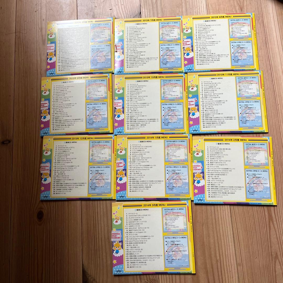 七田式　Monthly CD 2013年6月〜2014年3月 10枚セット知育