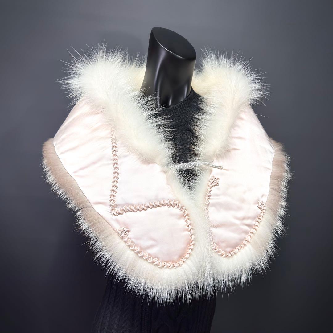 【白銀】SAGA FOX SELECTED ファーショール プラチナフォックス