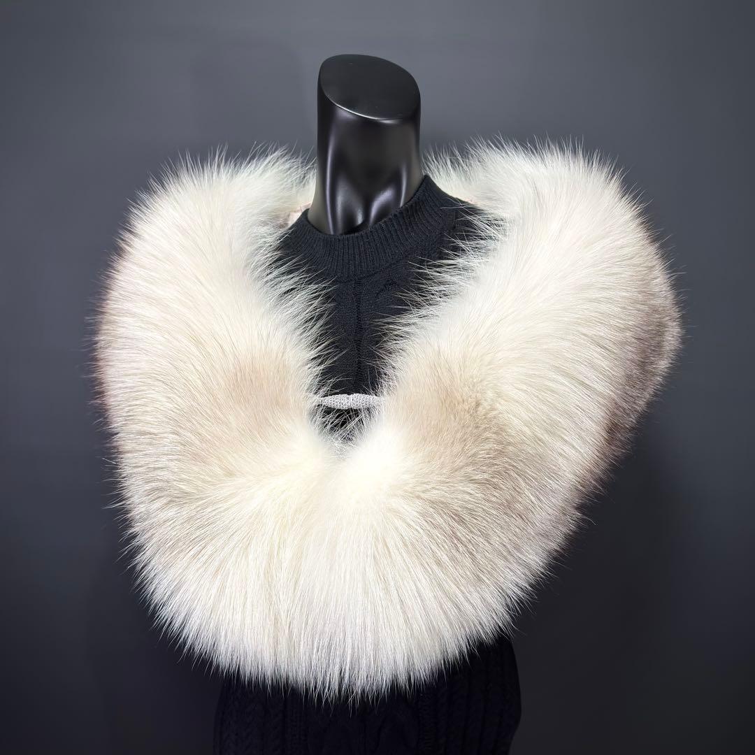 【白銀】SAGA FOX SELECTED ファーショール プラチナフォックス