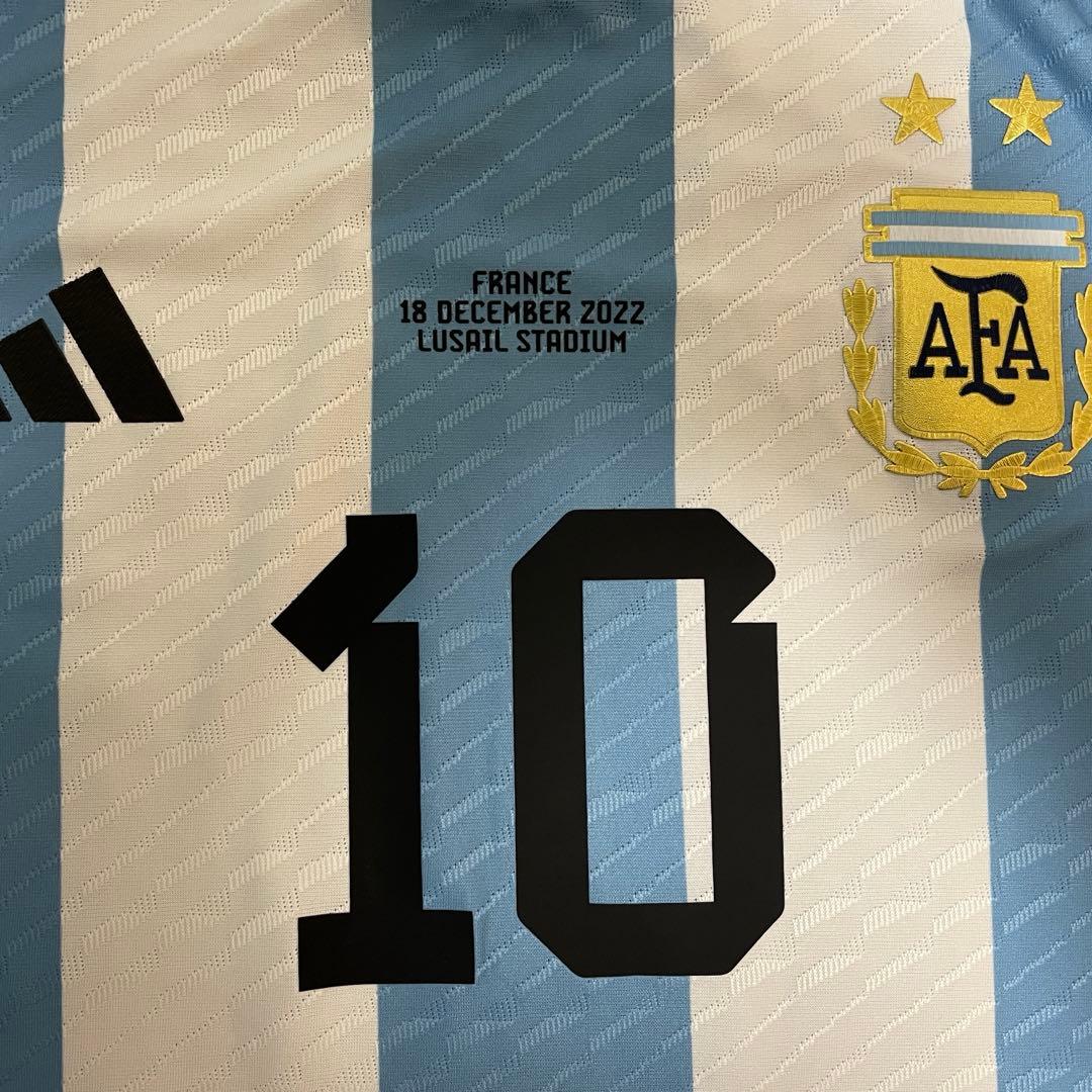 正規品　メッシ　2022カタールW杯　アルゼンチン　オーセンティックユニフォーム