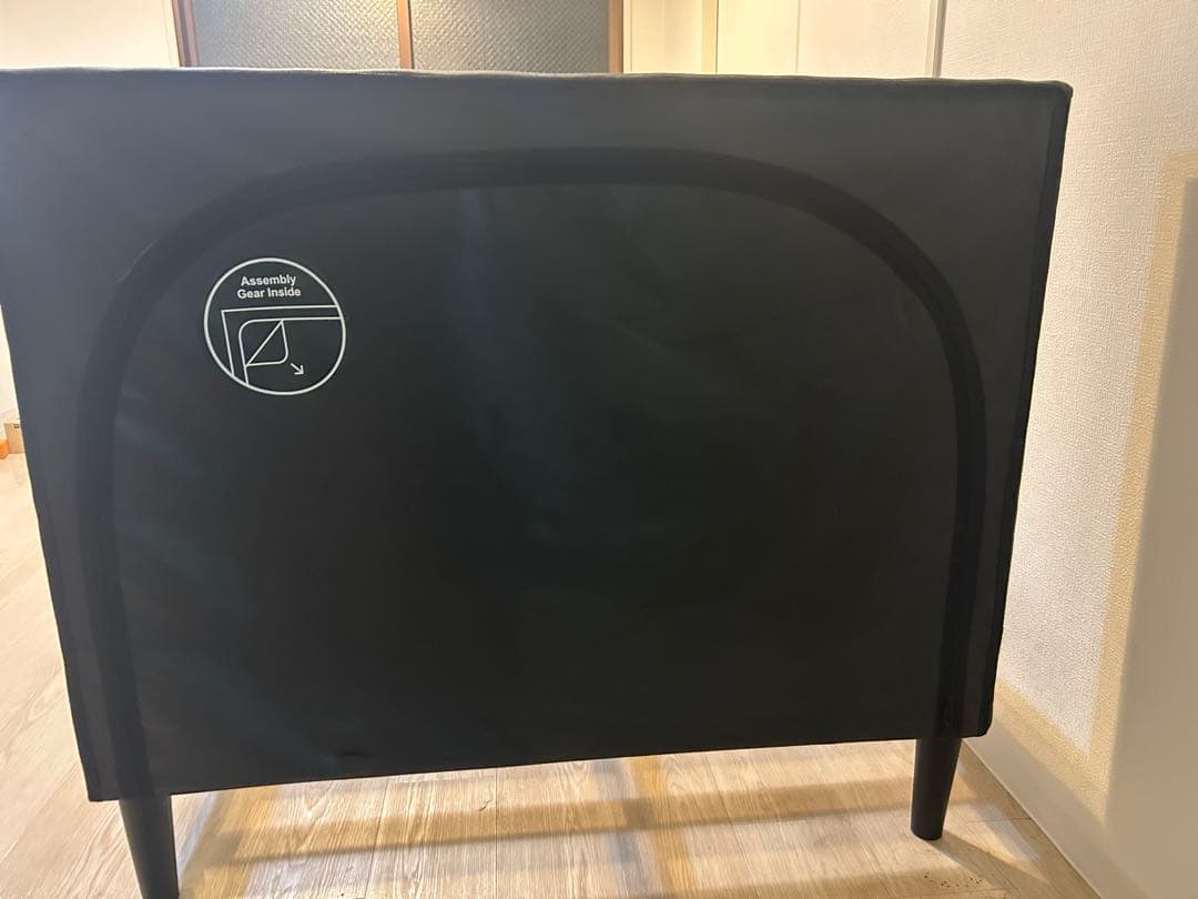 シングルベッドフレーム グレー