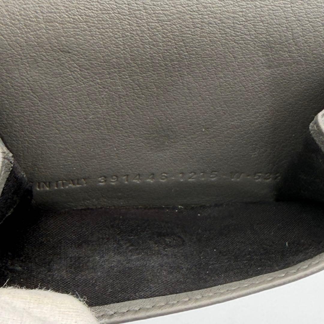 美品✨BALENCIAGA バレンシアガ 三つ折り財布 財布 グレー