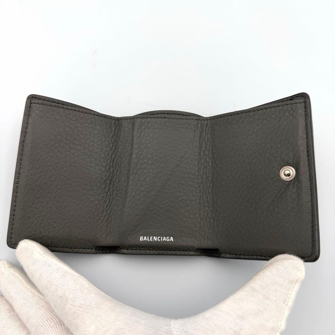 美品✨BALENCIAGA バレンシアガ 三つ折り財布 財布 グレー