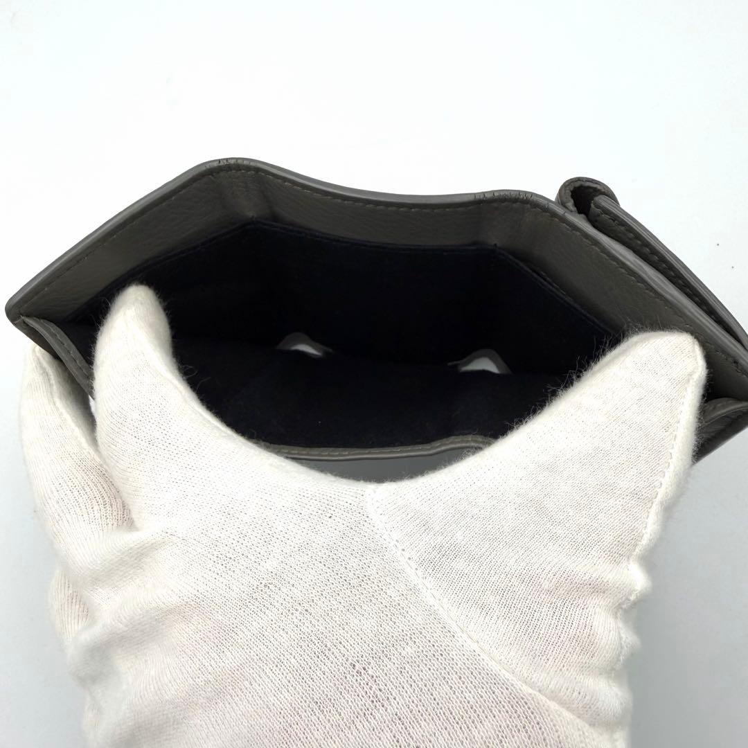 美品✨BALENCIAGA バレンシアガ 三つ折り財布 財布 グレー