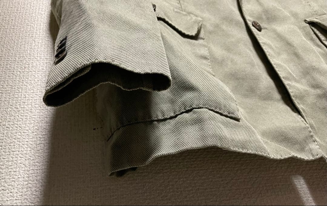 ラルディーニ サファリジャケット タリアトーレ コットンリネン 50