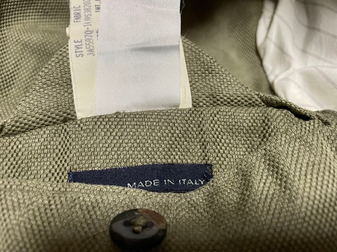 ラルディーニ サファリジャケット タリアトーレ コットンリネン 50