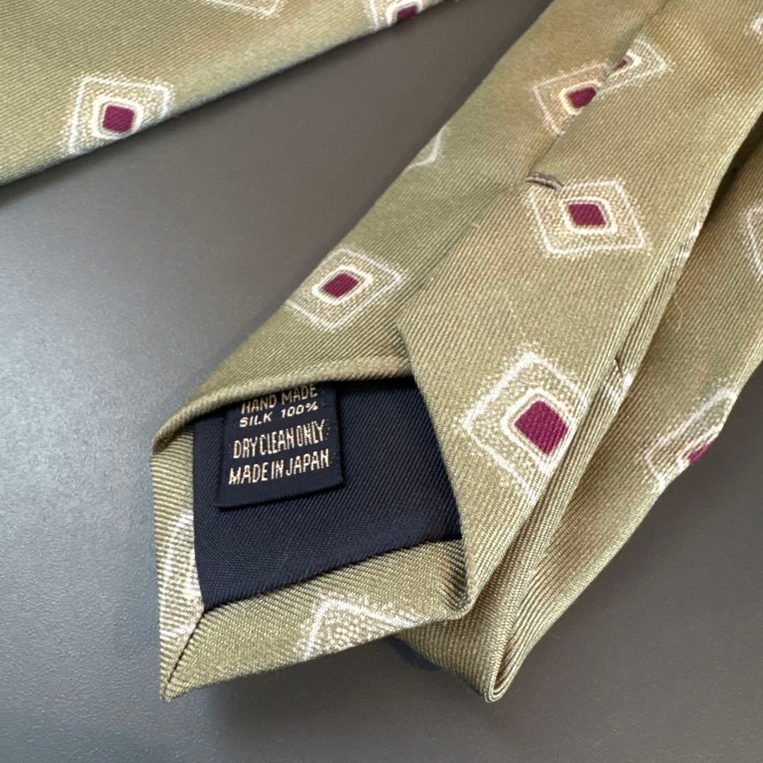 BEAMS グリーン ネクタイ　フランコバッシ