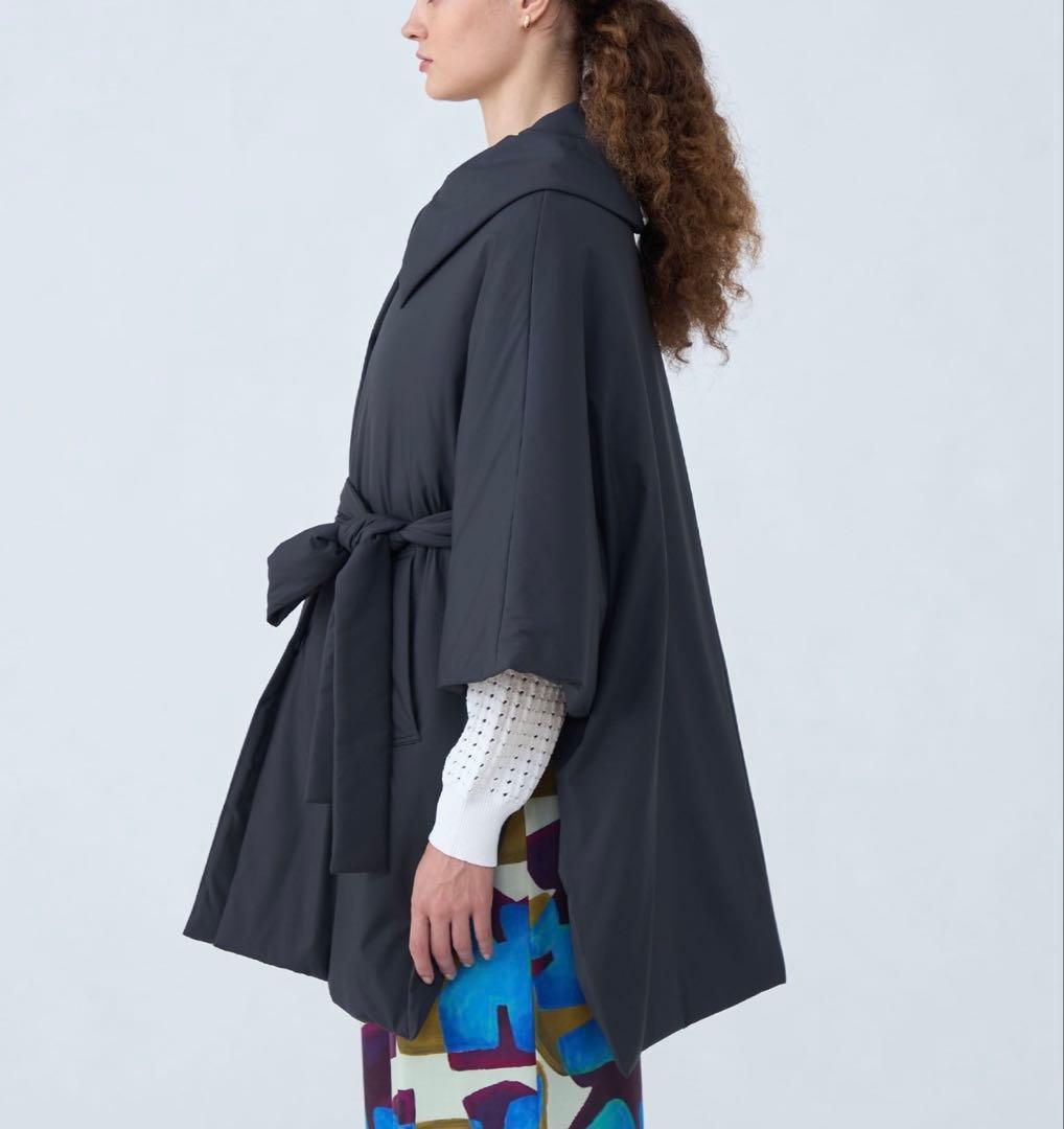 【完売カラー】ballsey パデットツイル ベルテッドポンチョ