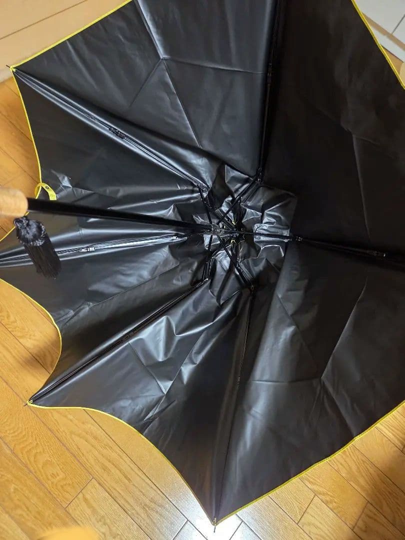 kuovi×utatane アラビアパラティッシ柄　折りたたみ日傘　イエロー