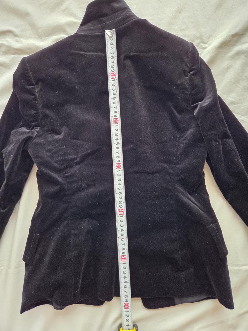 GUCCI 黒 ベルベット テーラードジャケット