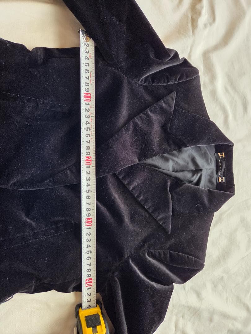 GUCCI 黒 ベルベット テーラードジャケット