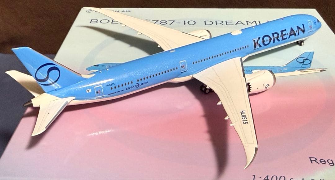 れ*ん様 大韓航空 B787-10 新塗装 1/400 飛行機模型