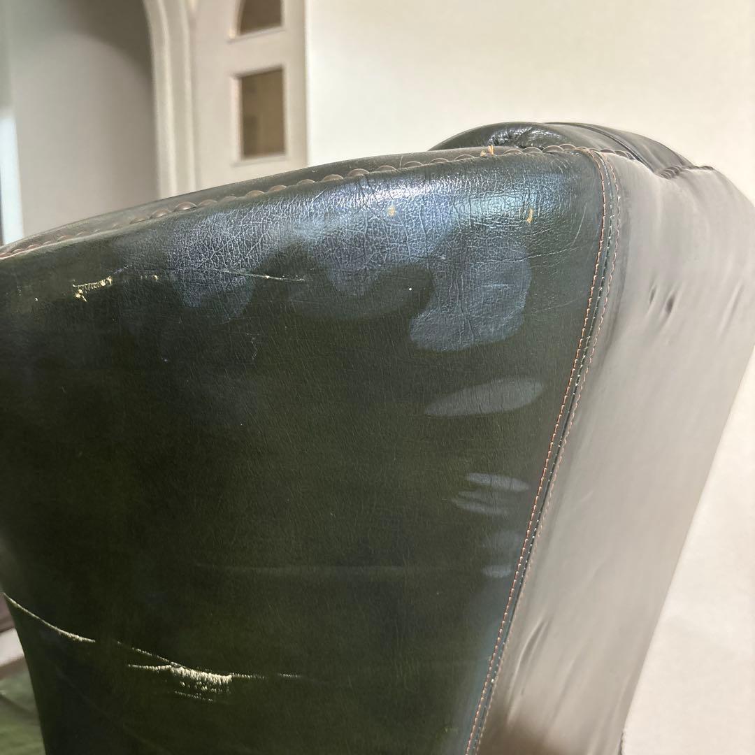 MASAYO  グリーンレザー ハイバックチェア