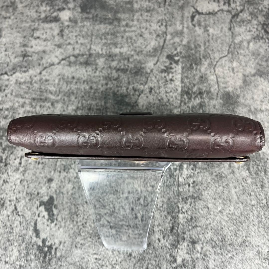 GUCCI グッチシマ ハートクレストWホック長財布