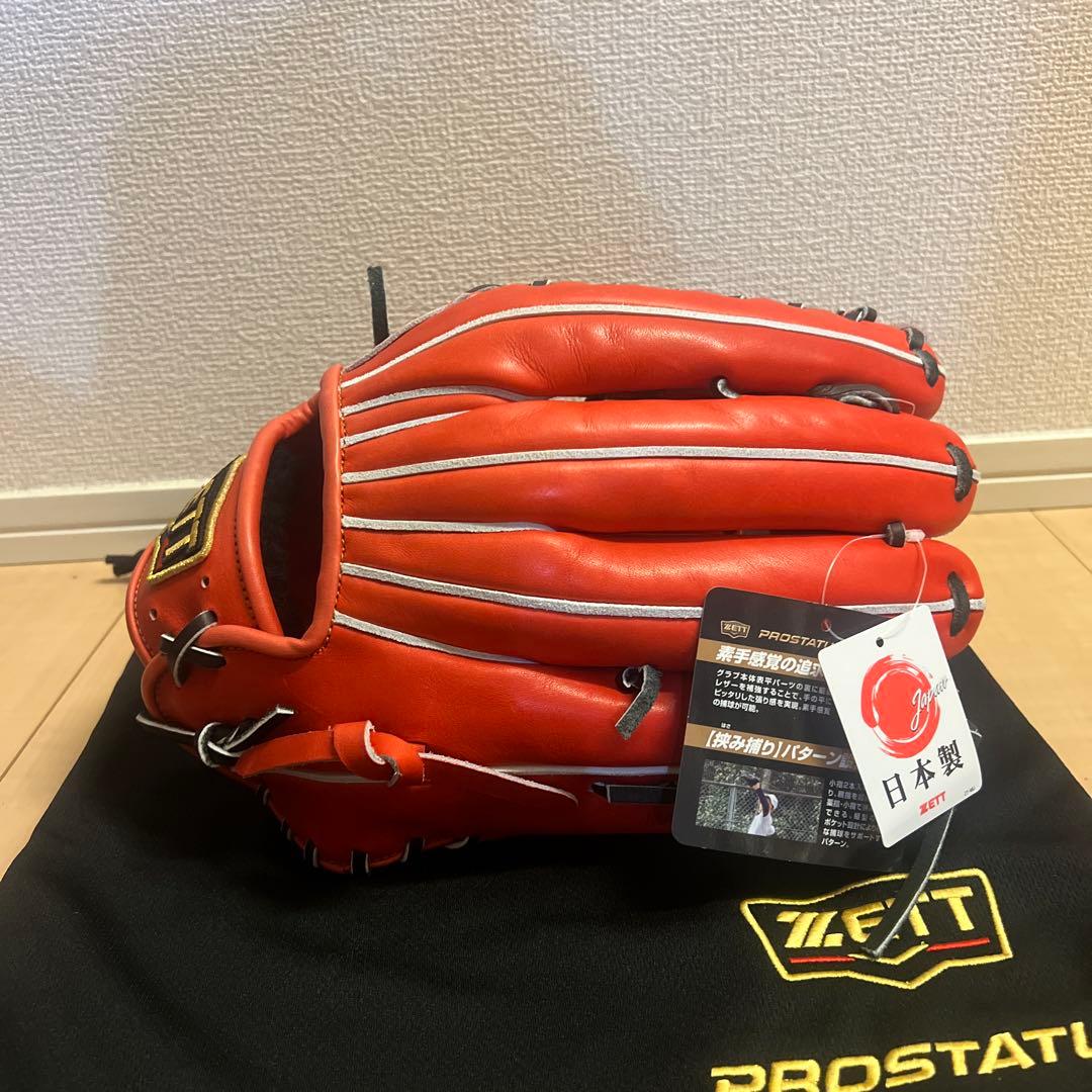【35%オフ】新品未使用　ZETT PROSTATUS 硬式　グローブ　外野　左