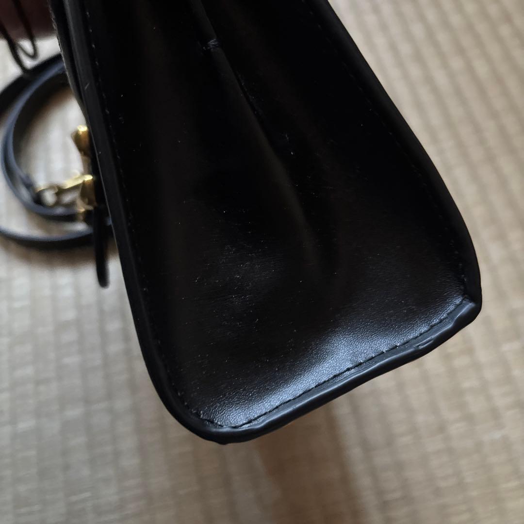 COACH コーチ　ハンドバッグ　ブラック　黒　ショルダー　シンプル