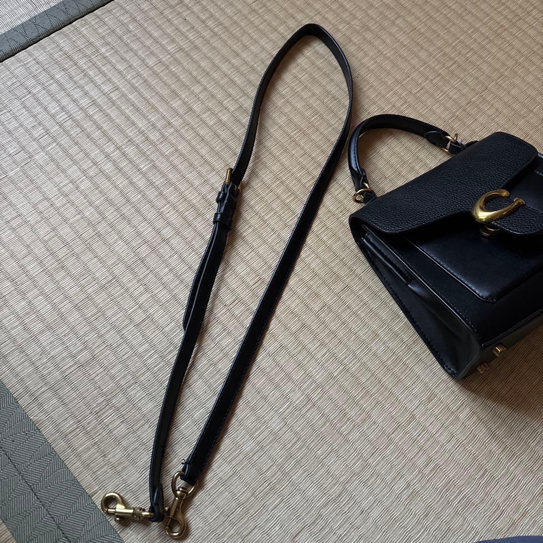 COACH コーチ　ハンドバッグ　ブラック　黒　ショルダー　シンプル