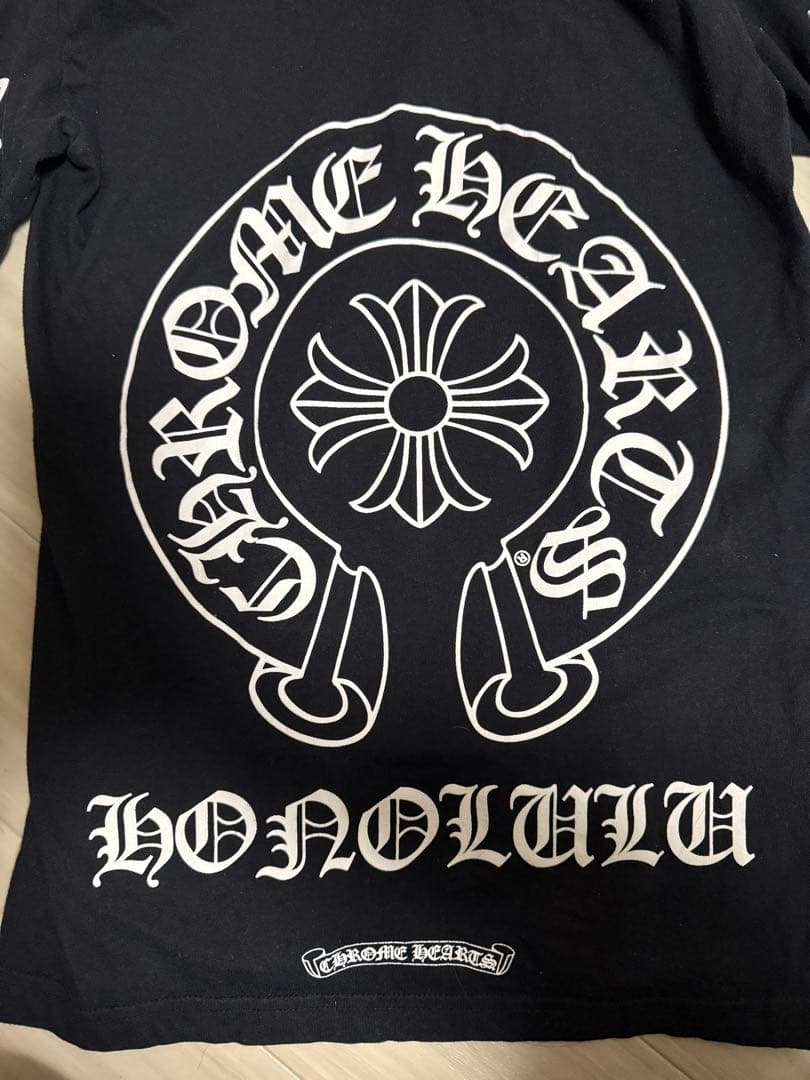 CHROME HEARTSクロムハーツ長袖Tシャツ ホノルル　ブラックsサイズ