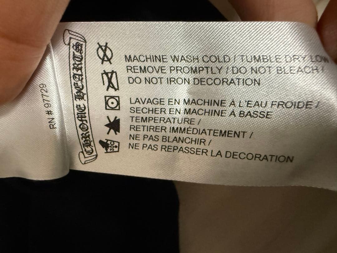 CHROME HEARTSクロムハーツ長袖Tシャツ ホノルル　ブラックsサイズ