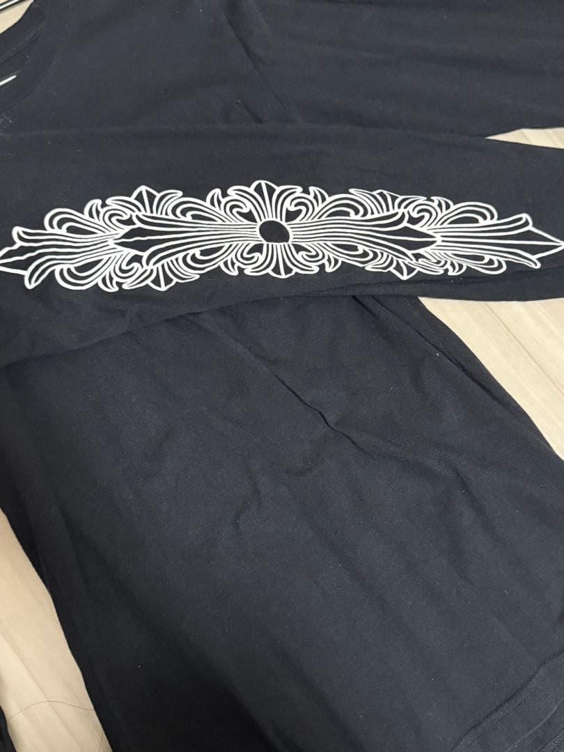 CHROME HEARTSクロムハーツ長袖Tシャツ ホノルル　ブラックsサイズ