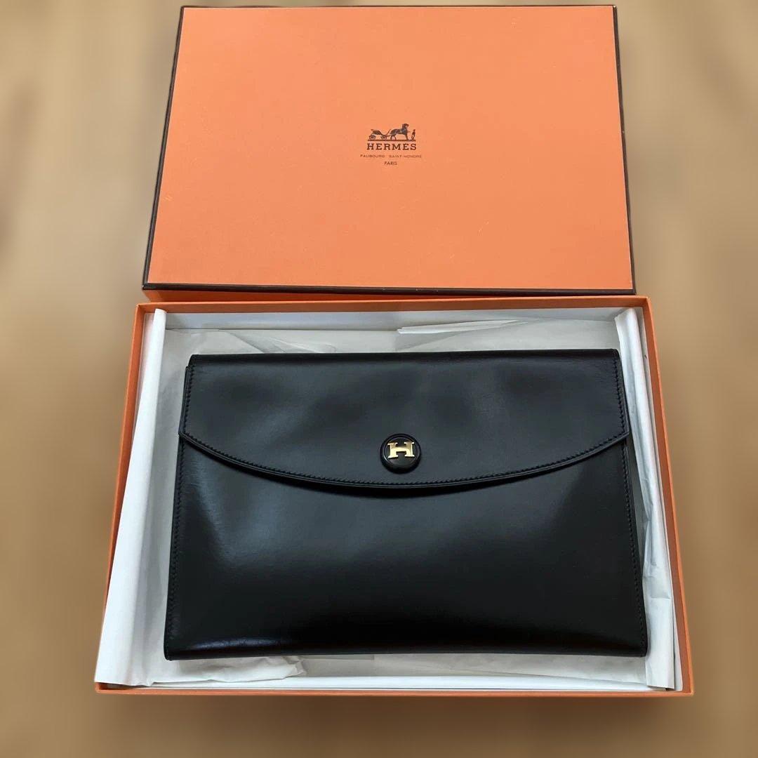 HERMES ブラック ポシェットリオ