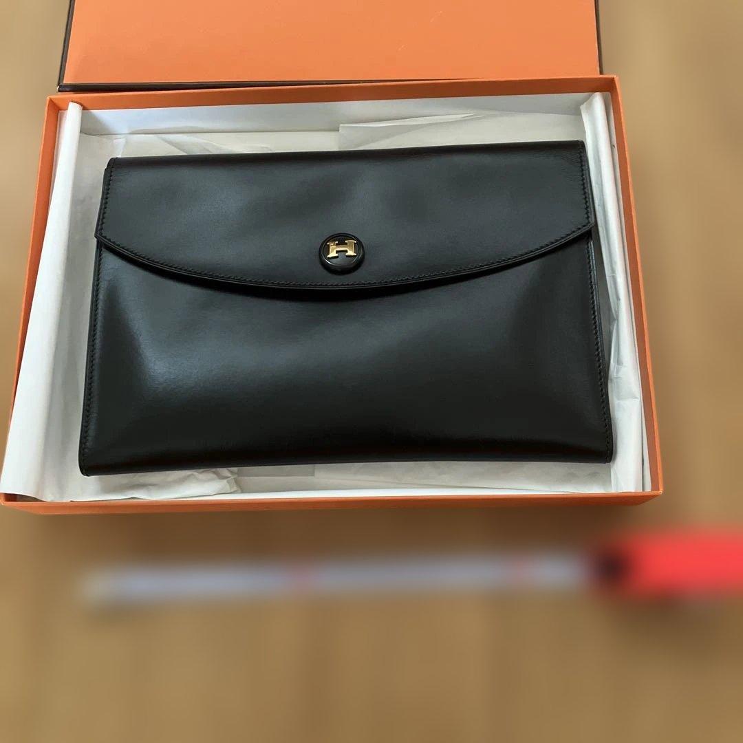 HERMES ブラック ポシェットリオ