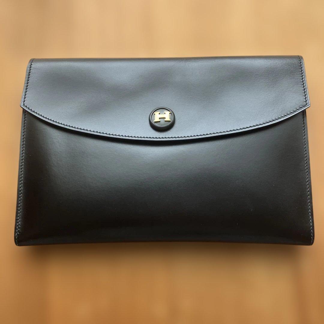 HERMES ブラック ポシェットリオ