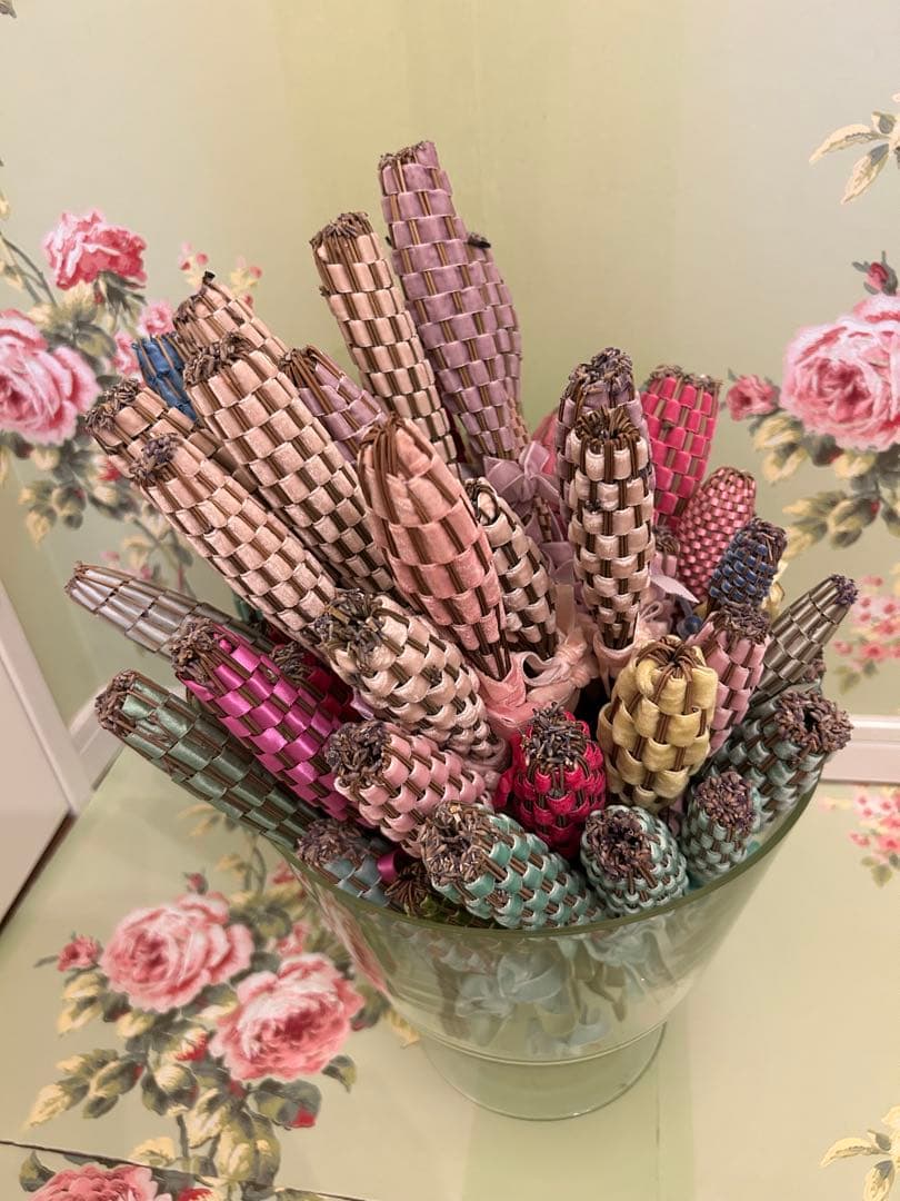 ラベンダースティック　60本　ベルベットリボン訳あり