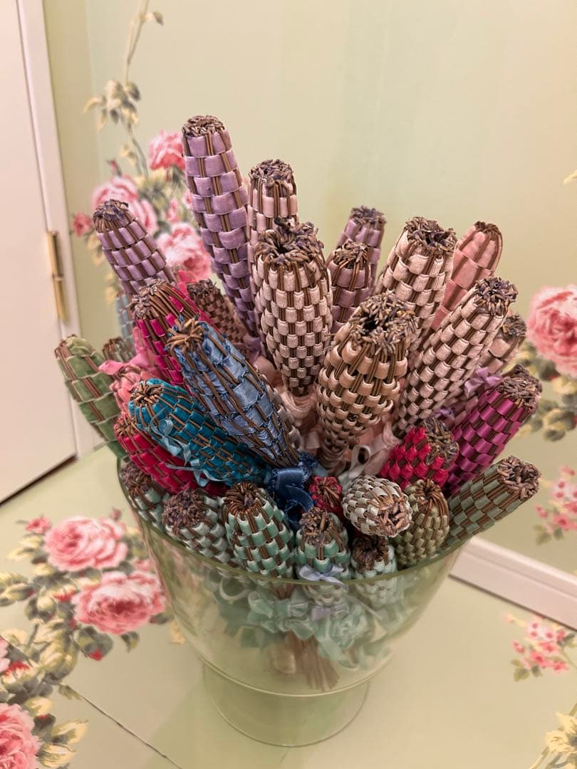 ラベンダースティック　60本　ベルベットリボン訳あり