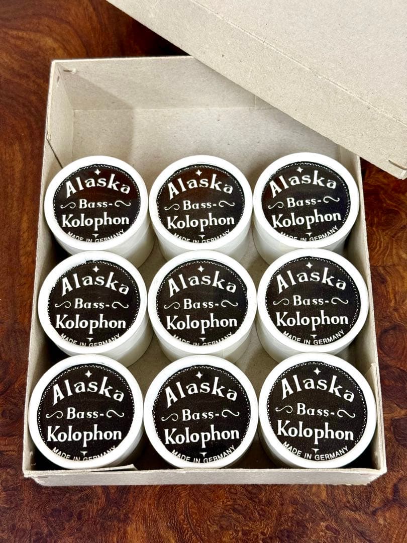 【新品】コントラバス用松脂 アラスカ（ドイツ製）9個セット！