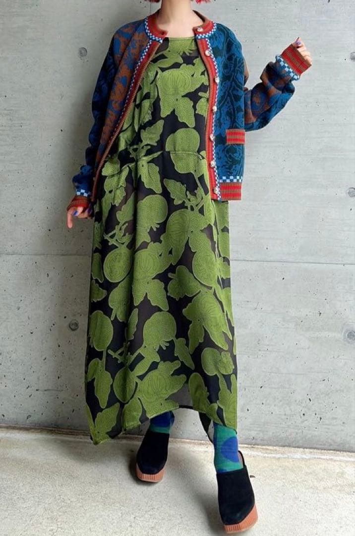 HENRIK VIBSKOV 花柄ロングワンピース S