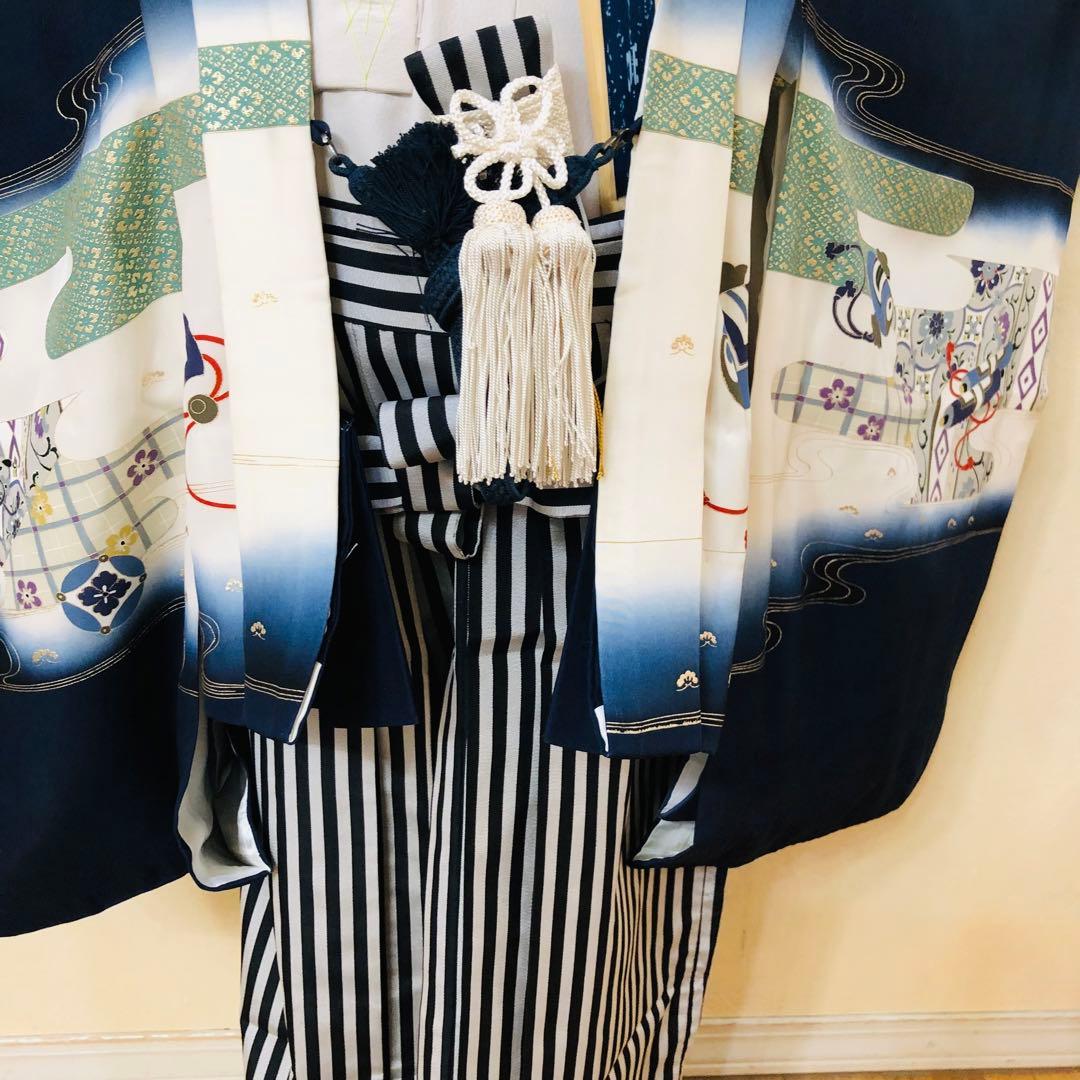 七五三 五歳‼️黒地 豪華男の子 鷹完全️フルセット‼️お家から揃え無 逸品‼️