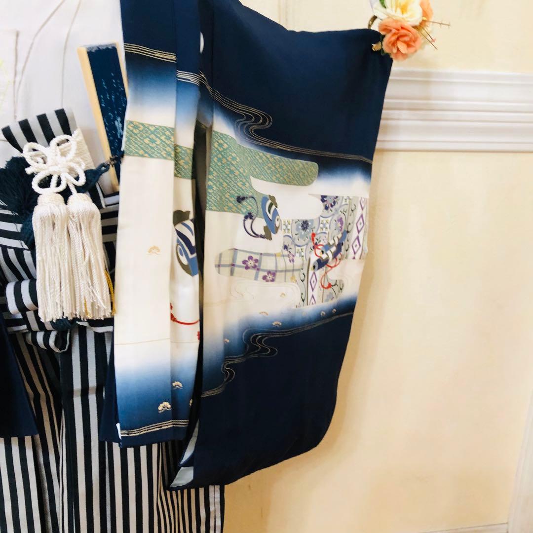 七五三 五歳‼️黒地 豪華男の子 鷹完全️フルセット‼️お家から揃え無 逸品‼️