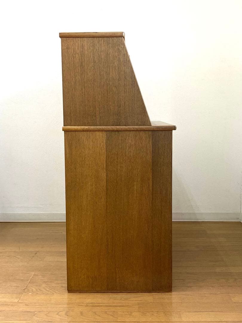 美品 浜本工芸 ライティングデスク ビューロ 学習机 収納 机 デスク