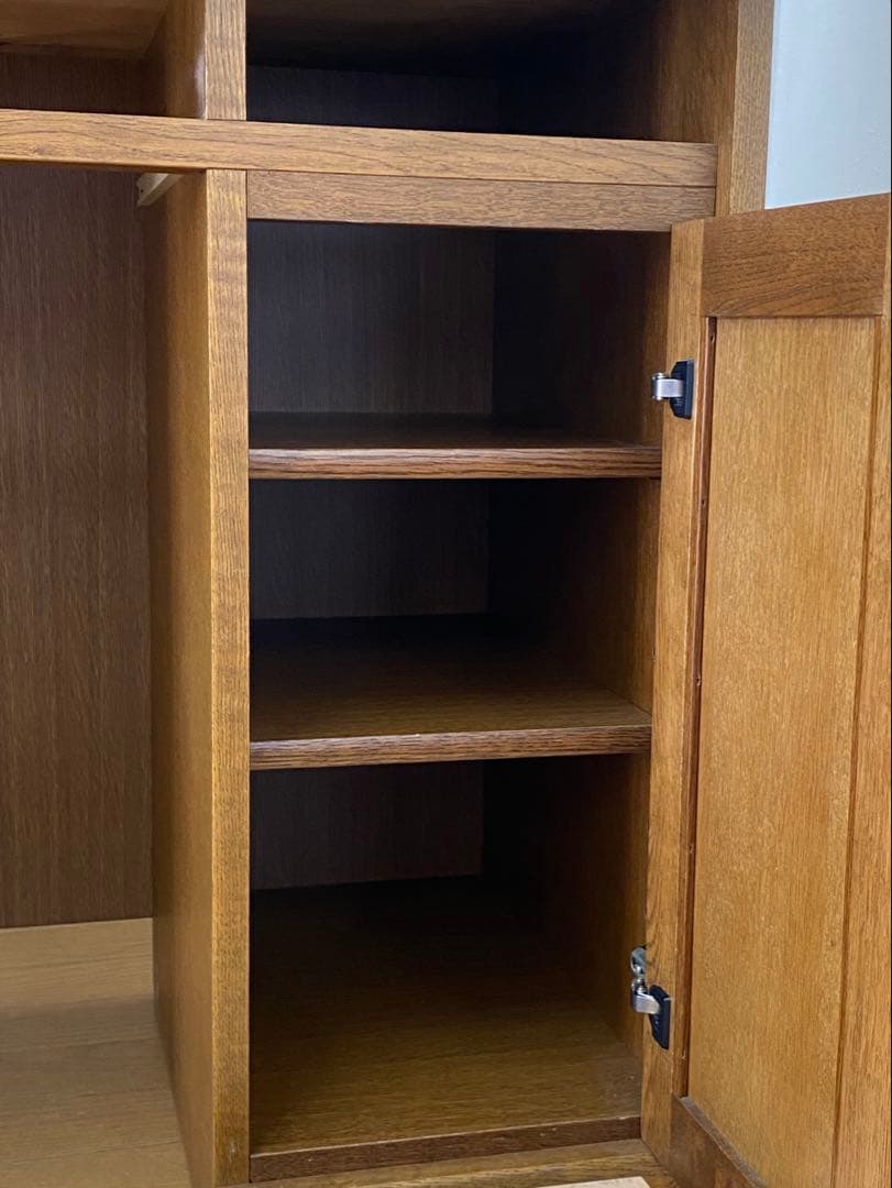 美品 浜本工芸 ライティングデスク ビューロ 学習机 収納 机 デスク