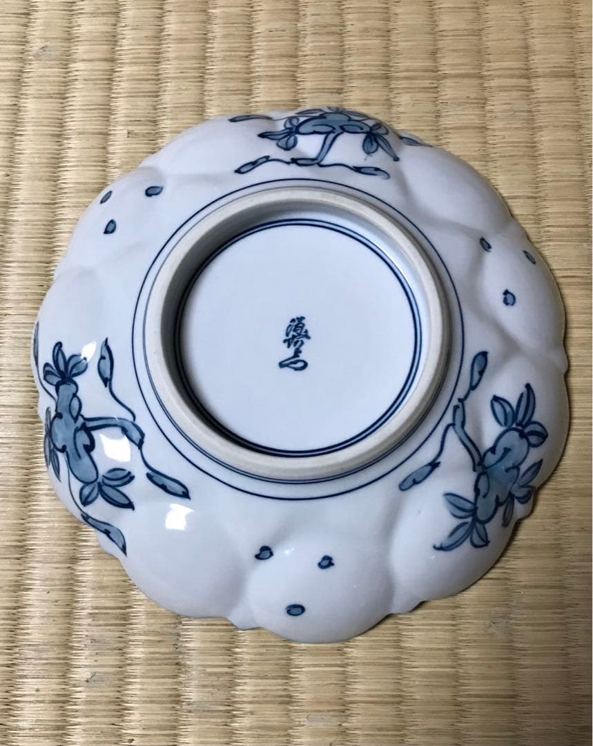 有田焼 源右衛門窯 染錦銘々皿4枚 木箱入り