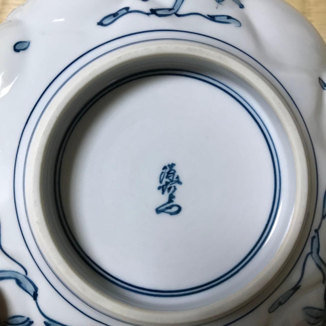 有田焼 源右衛門窯 染錦銘々皿4枚 木箱入り