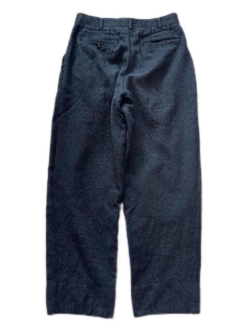 古着 80's コムデギャルソン オム コットン ウール スラックス 黒