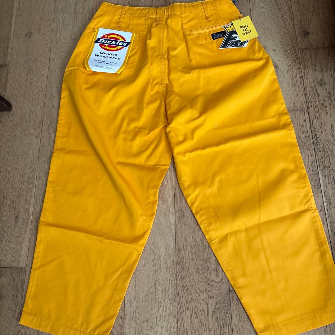 【新品未使用】FATエフエーティー✖️Dickies コラボイエロー