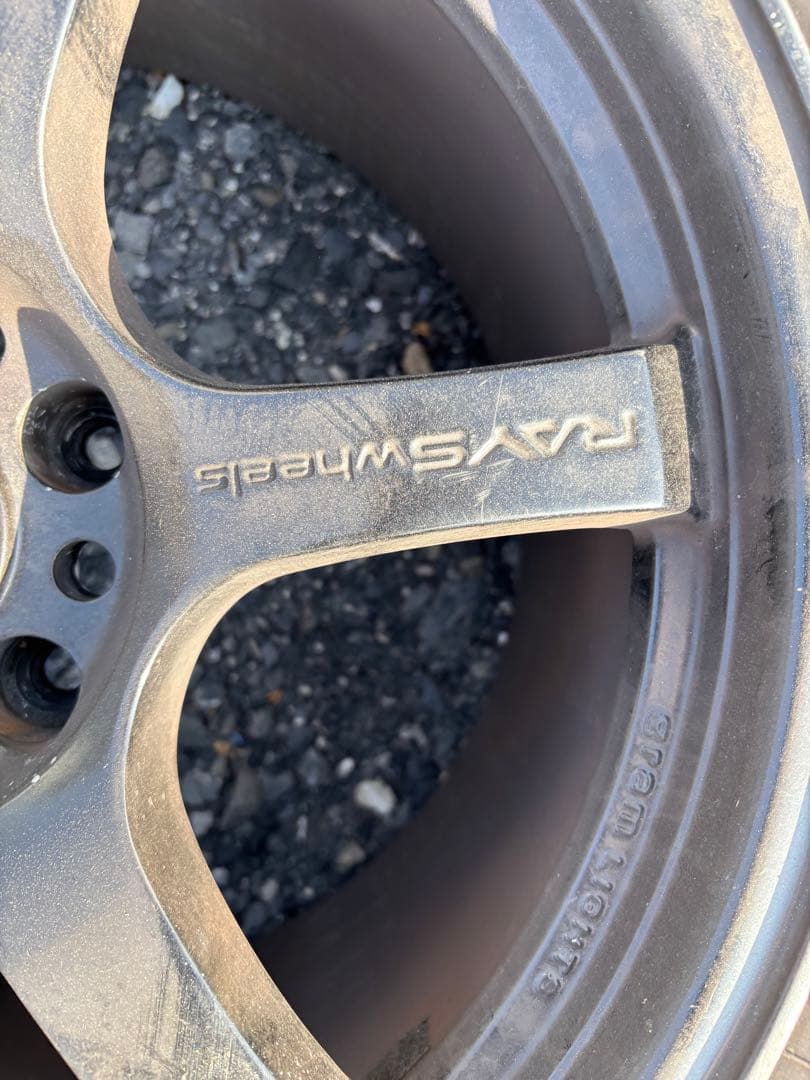 RAYS wheels D57 白2本黒2本