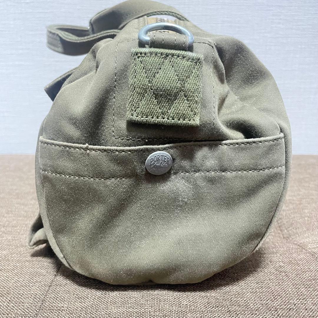 ② PORTER ポーター オリーブ ラブアンドピース ボストン S 廃盤 レア