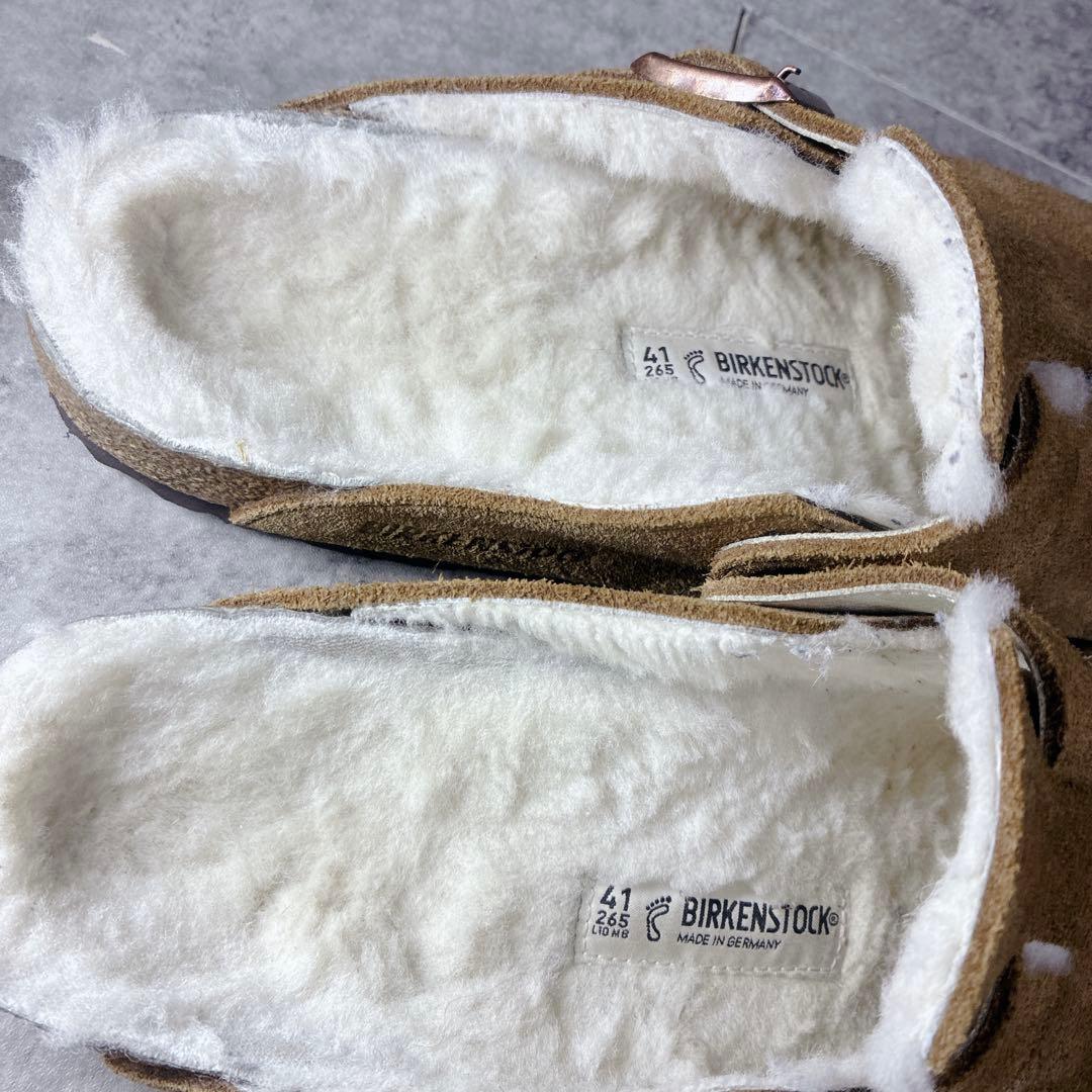 【良品】✨BIRKENSTOCK Boston Boa Suede26.5cm