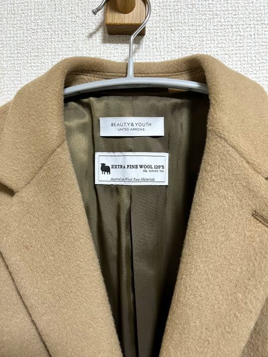 定価37400円！BEAUTY&YOUTH ソリッド チェスターコート M