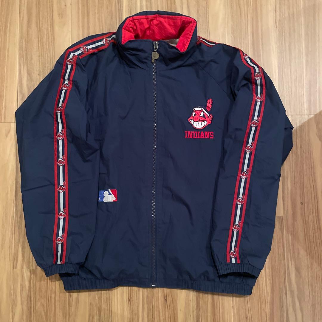 インディアンス　 ナイロンジャケット proplayer製　XL ワフー酋長