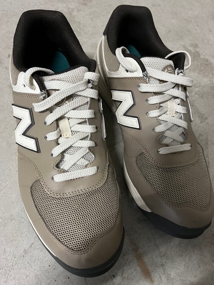New Balance ゴルフシューズ　574 ベージュ